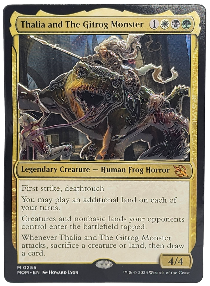 Magic The Gathering: Thalia and The Gitrog Monster Pin Card Monster Games Magic The Gathering: Thalia and The Gitrog Monster Pin Card Monster Games