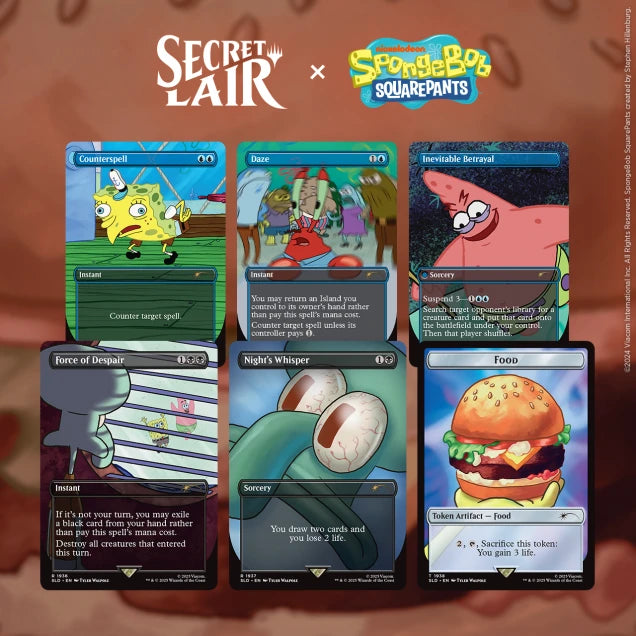 Magic the Gathering, Secret Lair: Secret Lair x SpongeBob SquarePants: – Card Monster Games