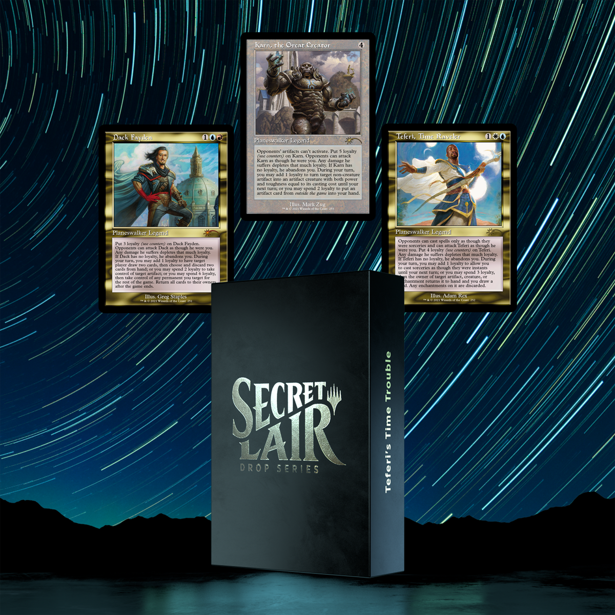 マジック：ザ・ギャザリング Teferi's Time Trouble Magic The Gathering, Secret Lair: Teferi's Time Trouble – Card