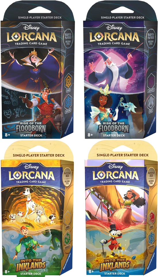 Lorcana: Into the Inklands and Rise of the Floodborn Starter Deck Bundle