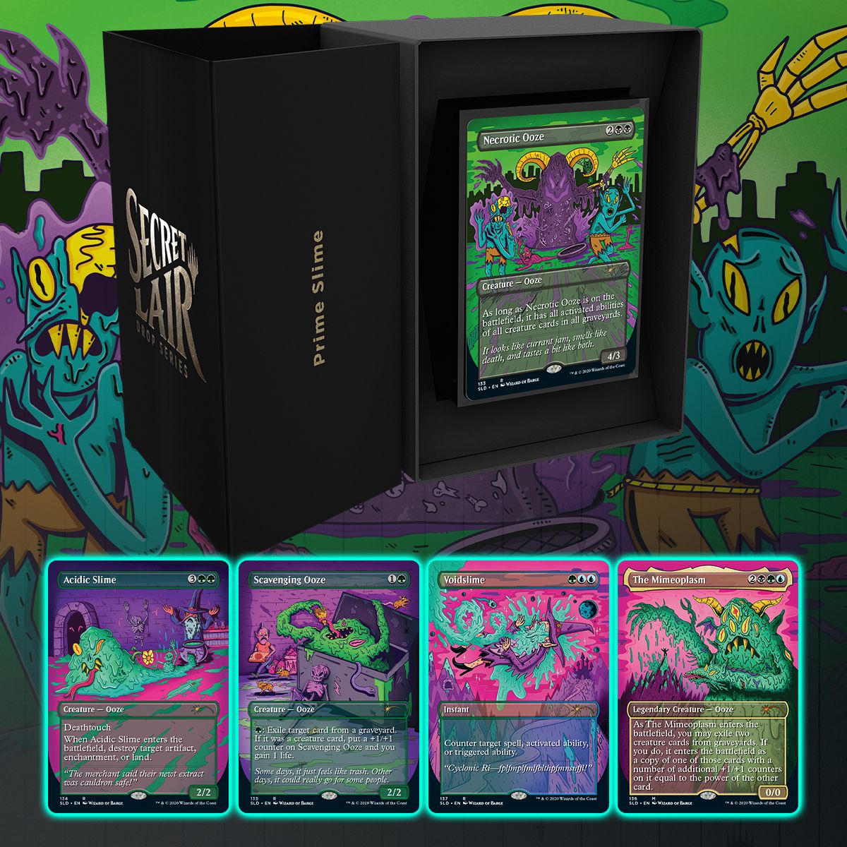 mtg slime cards Magic The Gathering, Secret Lair: Prime Slime – Card Monster Games