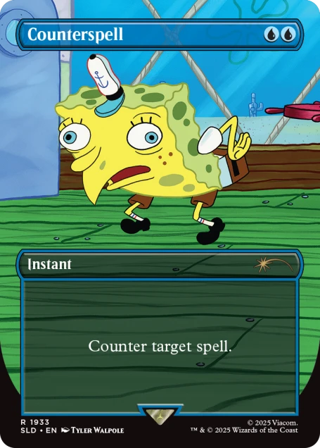 spongebob mtg card Magic the Gathering, Secret Lair: Secret Lair x SquarePants: – Monster Games Style:Divine Convocation Karumonix I designed and tested Eternal Masters MTG Sealed