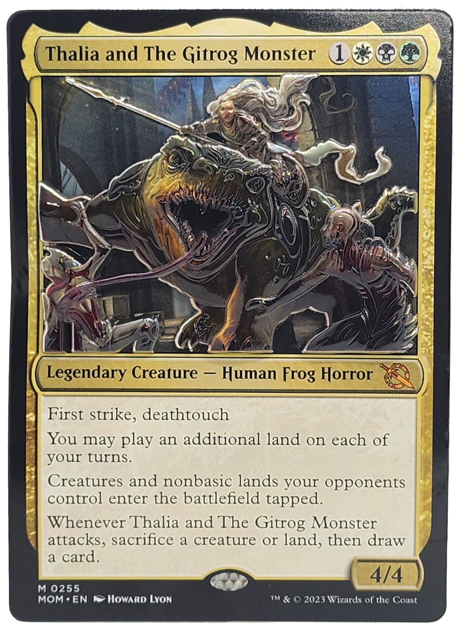 Magic The Gathering: Thalia and The Gitrog Monster Pin Card Monster Games Magic The Gathering: Thalia and The Gitrog Monster Pin Card Monster Games
