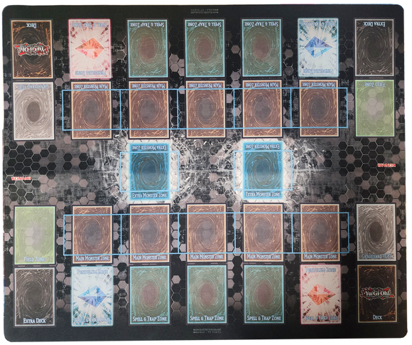 Yu-Gi-Oh: Master Rule Link Zones 2-Player Playmat Card Monster Games Yu-Gi-Oh: Master Rule Link Zones 2-Player Playmat Card Monster Games