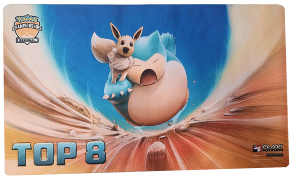Pokemon: Eevee and Snorlax Top 8 Champion Playmat