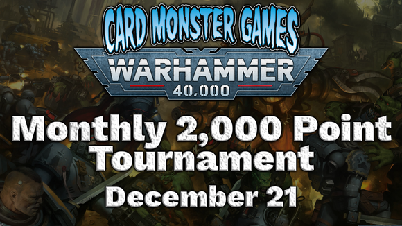 Warhammer Monthly 2,000 Point Tournament - December