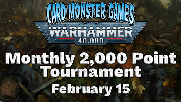 Warhammer Monthly 2,000 Point Tournament - February