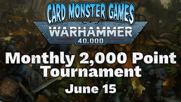 Warhammer Monthly 2,000 Point Tournament - June