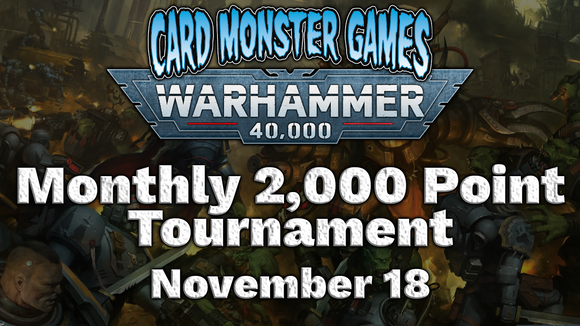 Warhammer Monthly 2,000 Point Tournament - November