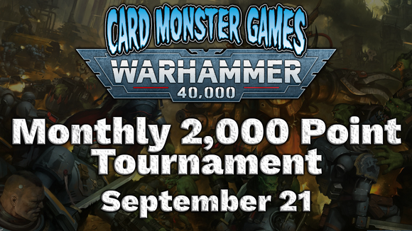 Warhammer Monthly 2,000 Point Tournament - September