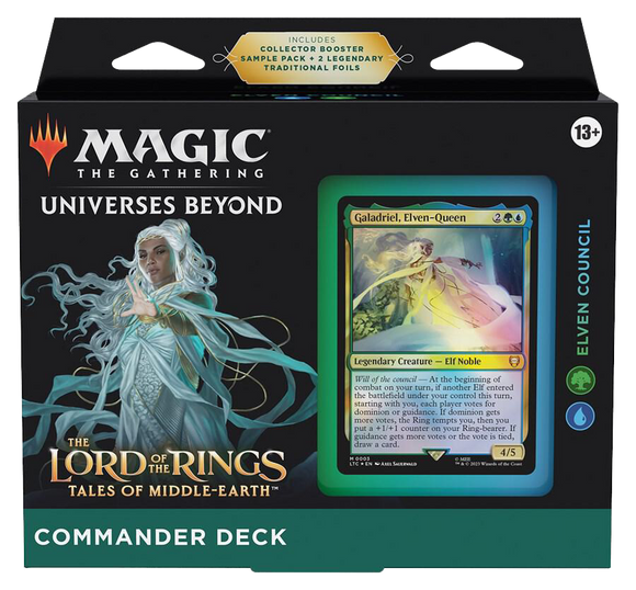 ◄ WEEKLY SALE ► Magic The Gathering: The Lord of the Rings: Tales of Middle-Earth - Elven Council Commander Deck ◄ WEEKLY SALE ►