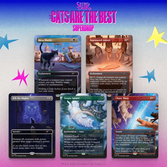 Magic The Gathering, Secret Lair: Look At The Kitties – Card