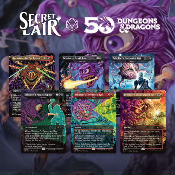 Magic the Gathering, Secret Lair: Death Is In The Eyes of the Beholder Card Monster Games Magic the Gathering, Secret Lair: Death Is In The Eyes of the Beholder Card Monster Games
