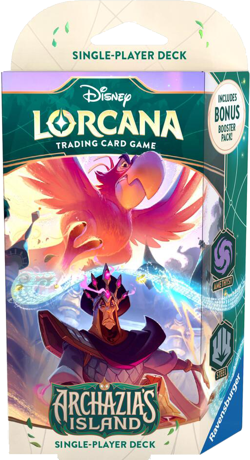 Lorcana: Archazia's Island Starter Deck - Amethyst & Steel Card Monster Games Lorcana: Archazia's Island Starter Deck - Amethyst & Steel Card Monster Games