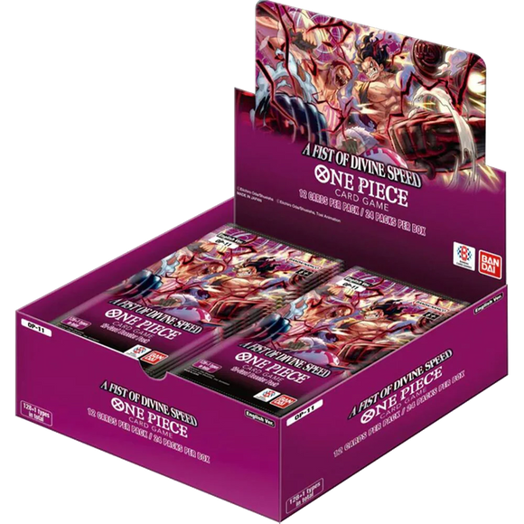 ◄ PREORDER ► One Piece: A Fist of Divine Speed (OP-11) - Booster Box ◄ PREORDER ►
