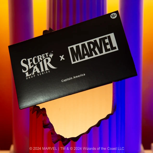 Magic the Gathering, Secret Lair: Secret Lair x Marvel's Captain Ameri Card Monster Games Magic the Gathering, Secret Lair: Secret Lair x Marvel's Captain Ameri Card Monster Games