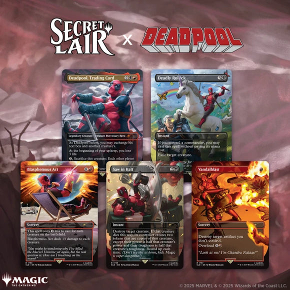 MTG Secret Lair Marvel’s Deadpool Foil Amazon.com: MTG Secret Lair: Secret Lair x Marvel's Deadpool (Foil