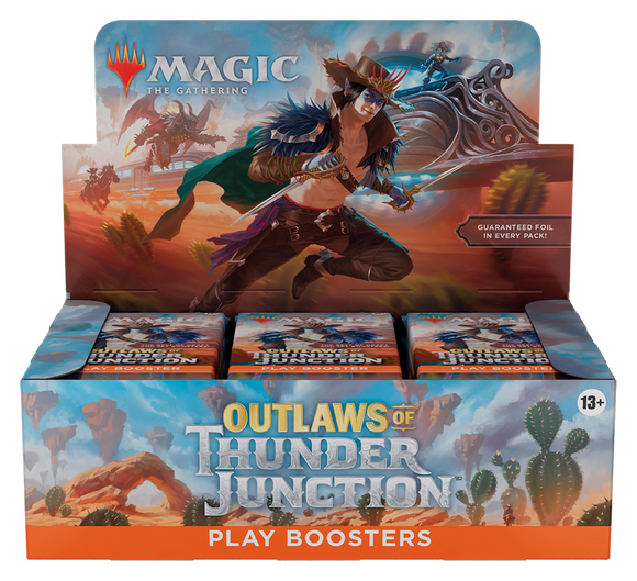 ◄ WEEKLY SALE ► ◄ PREORDER ► Magic The Gathering: Outlaws of Thunder Junction - Play Booster Box ◄ PREORDER ►  ◄ WEEKLY SALE ►