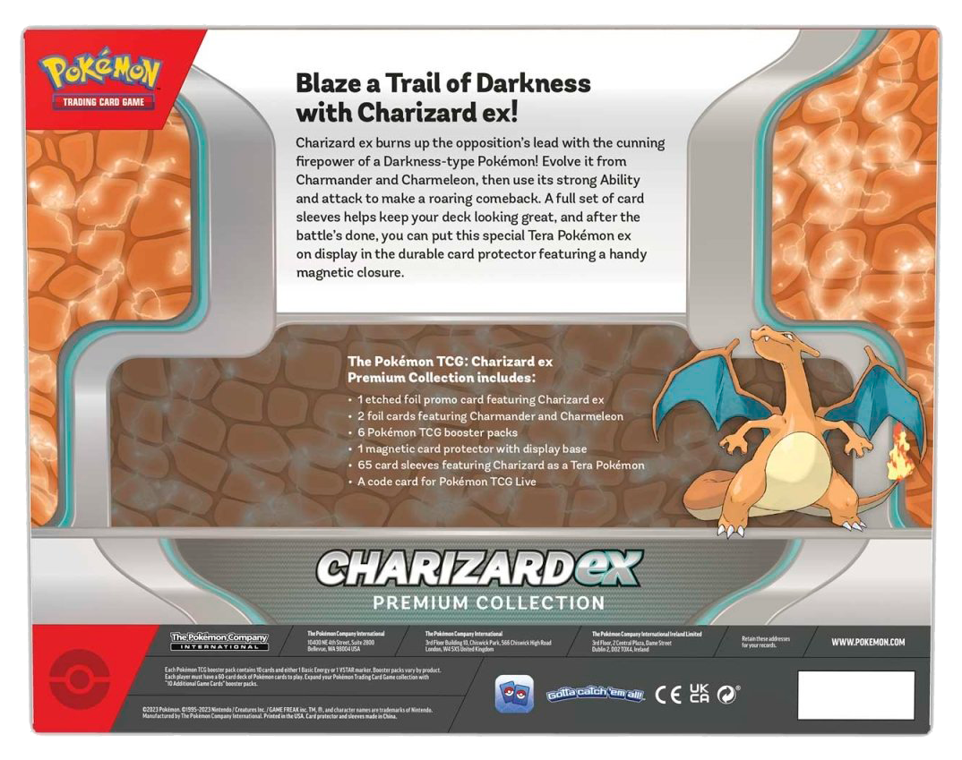 Pokemon: Charizard EX Premium Collection Box Card Monster Games Pokemon: Charizard EX Premium Collection Box Card Monster Games