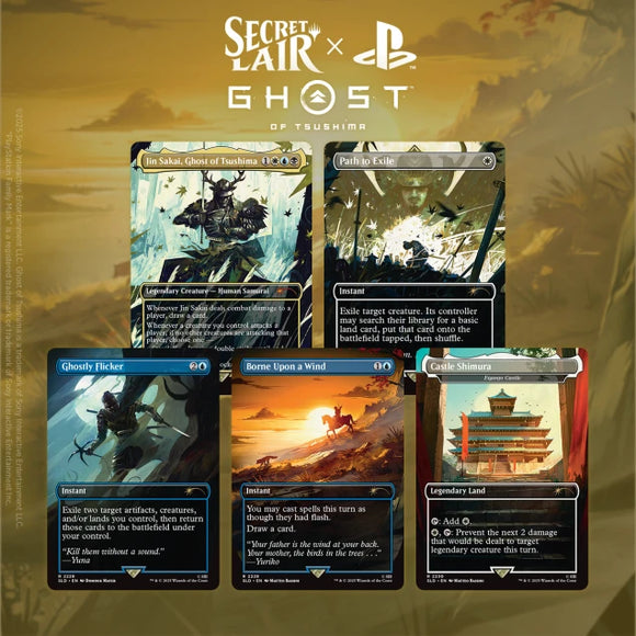 MTG Secret Lair x Ghost of Tsushima マジック Magic the Gathering, Secret Lair: Secret Lair X Ghost of Tsushima