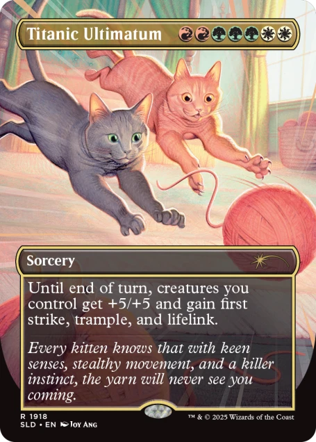 Magic the Gathering, Secret Lair: Cats Are Better Than Dogs Card Monster Games Magic the Gathering, Secret Lair: Cats Are Better Than Dogs Card Monster Games