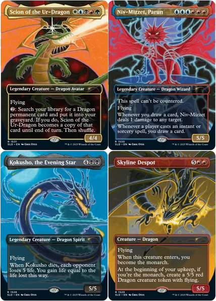 mtg SLD A DEVASTATION OF DRAGONS 4枚セット sld-a-devastation-of-dragons-