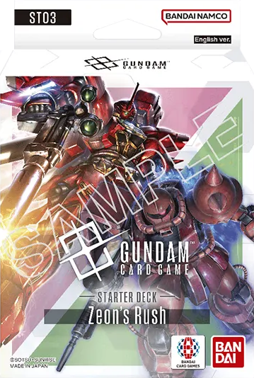 ◄ PREORDER ► Gundam Card Game: Starter Deck: Zeon's Rush (ST03) ◄ PREORDER ►