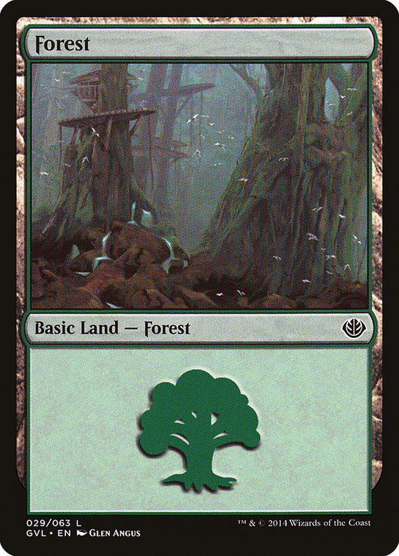 Forest (29) (Garruk vs Liliana) [Duel Decks: Anthology]