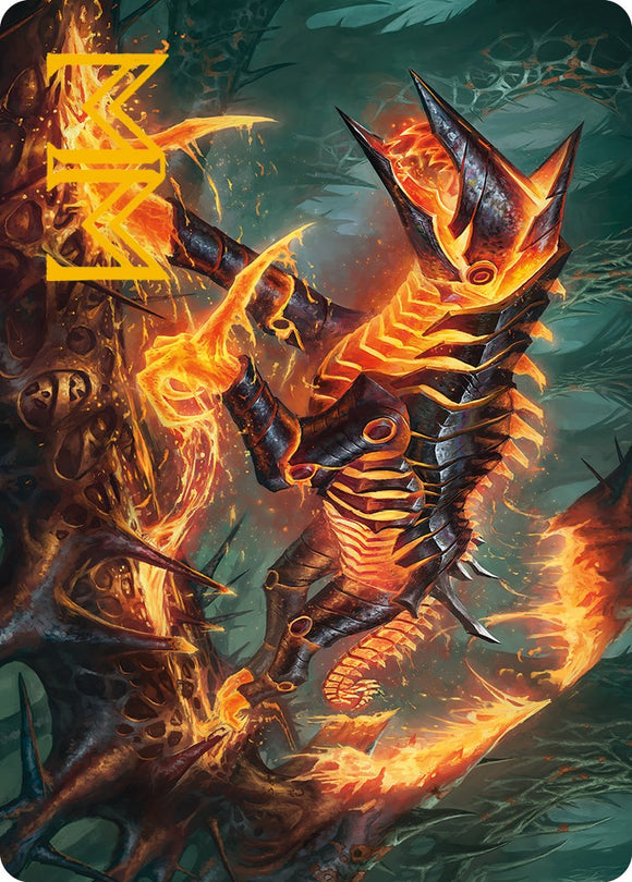 Kuldotha Cackler Art Card (Gold-Stamped Signature) [Art Series: Phyrexia: All Will Be One]