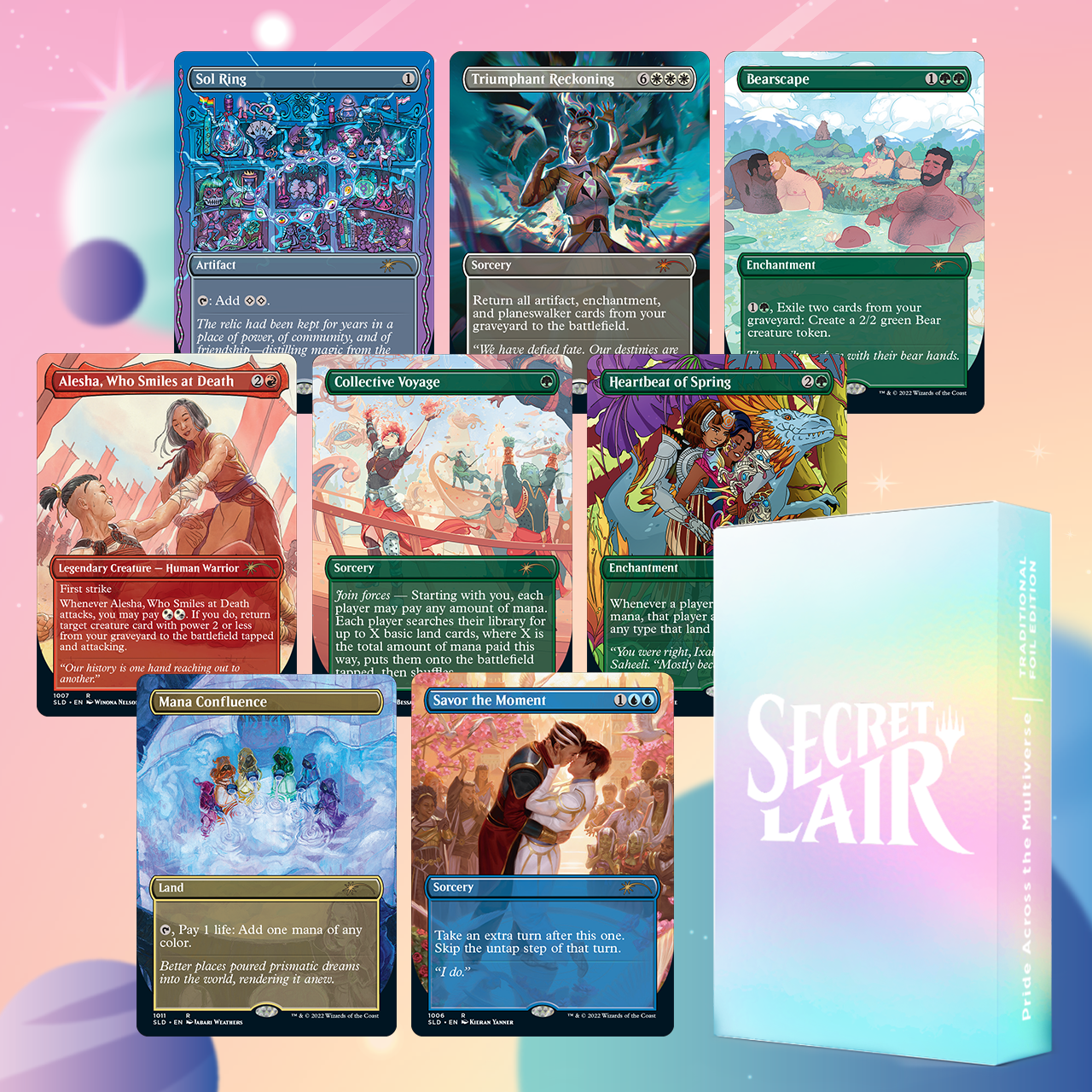 mtg gay cards Magic The Gathering, Secret Lair: Pride Across the Multiverse – Card Monster Games