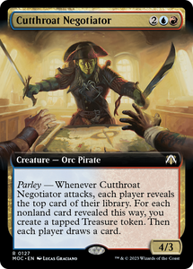 Cutthroat Negotiator (Extended Art) [Commander: March of the Machine][FOIL]