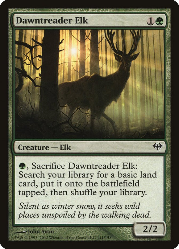 Dawntreader Elk [Dark Ascension][FOIL]