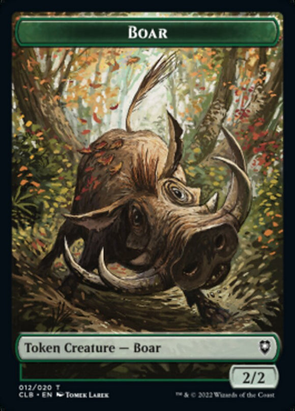 Boar // Ogre Double-sided Token [Commander Legends: Battle for Baldur's Gate]