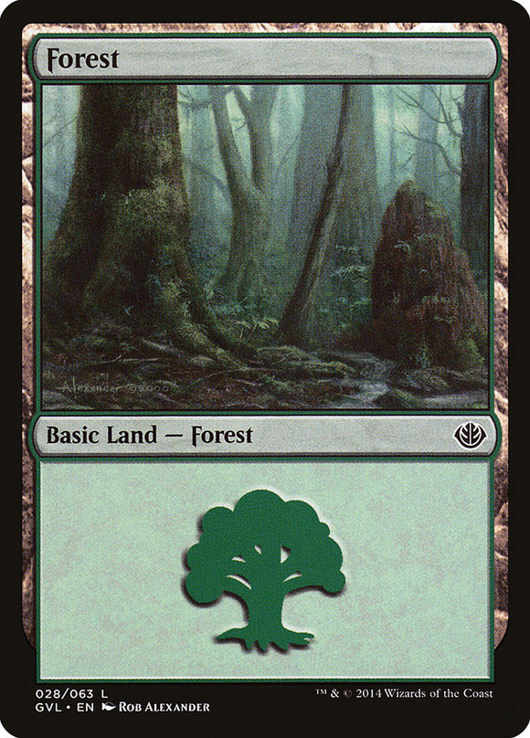 Forest (28) (Garruk vs Liliana) [Duel Decks: Anthology]
