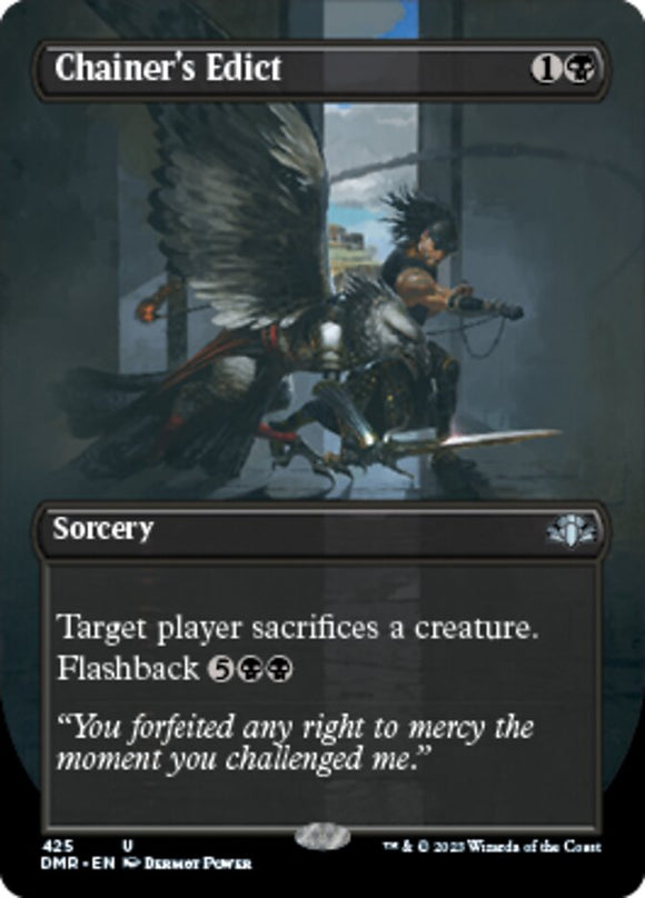 Chainer's Edict (Borderless) [Dominaria Remastered]