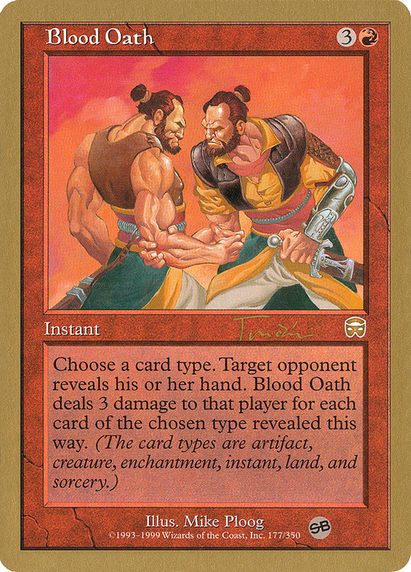 Blood Oath - 2001 Jan Tomcani (MMQ) (SB) [World Championship Decks]