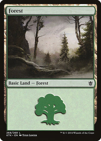 Forest (268) [Khans of Tarkir][FOIL]
