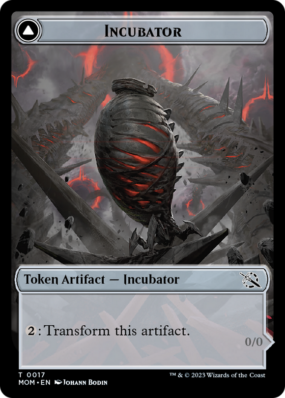 Incubator (0017) // Phyrexian (0017) Double-Sided Token [March of the Machine][FOIL]