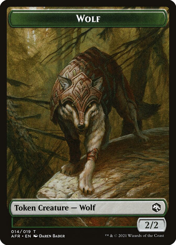 Wolf (014) // Clue (016) Double-sided Token (Challenger 2022) [Unique and Miscellaneous Promos]