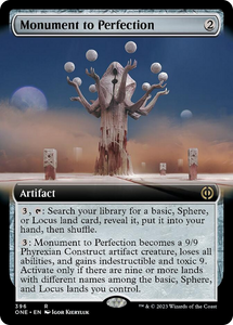 Monument to Perfection (Extended Art) [Phyrexia: All Will Be One][FOIL]