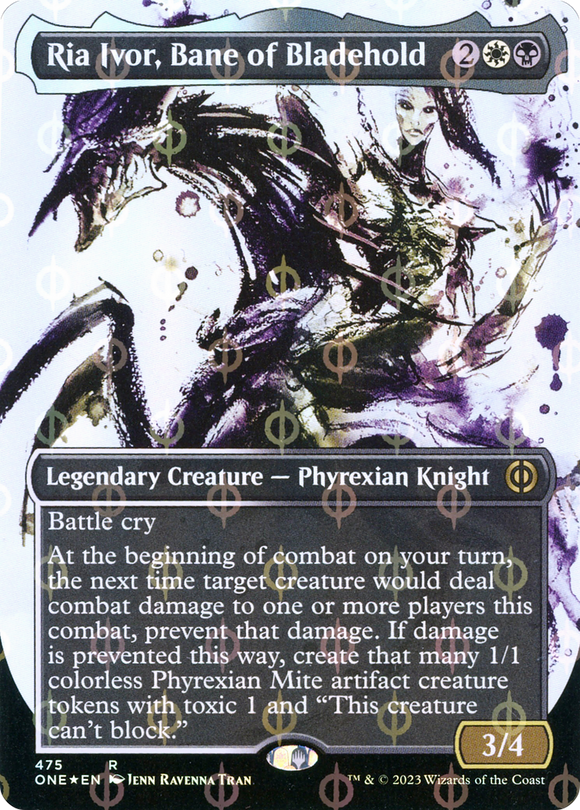 Ria Ivor, Bane of Bladehold (Showcase) (Step-and-Compleat Foil) [Phyrexia: All Will Be One][FOIL]