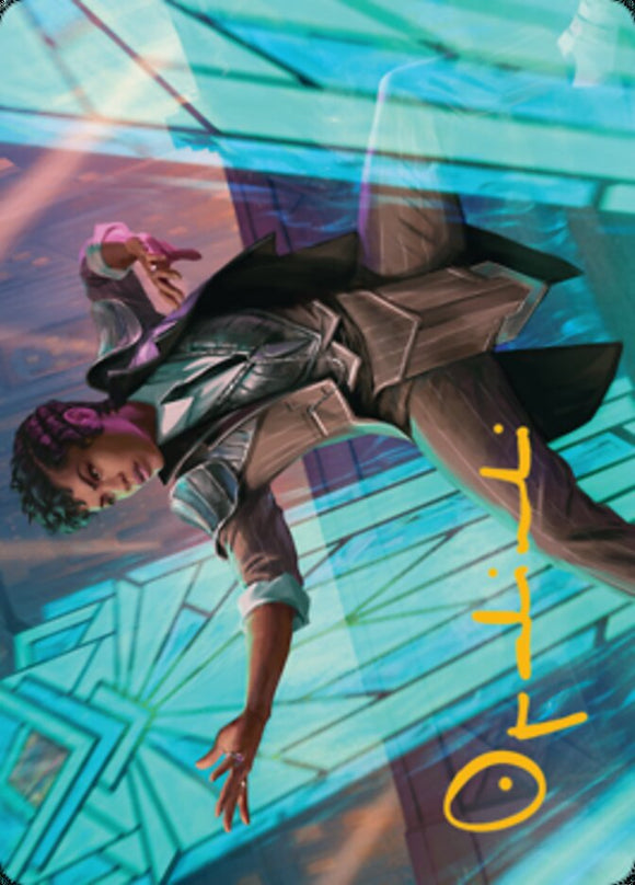 Dapper Shieldmate Art Card (Gold-Stamped Signature) [Art Series: Streets of New Capenna]