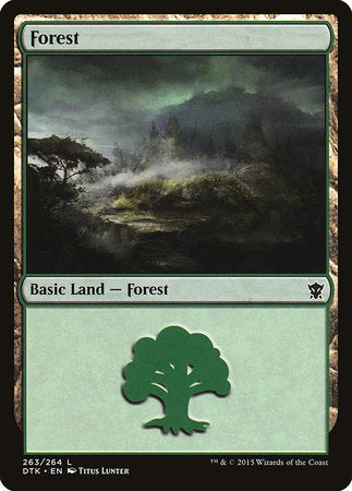 Forest (263) [Dragons of Tarkir][FOIL]