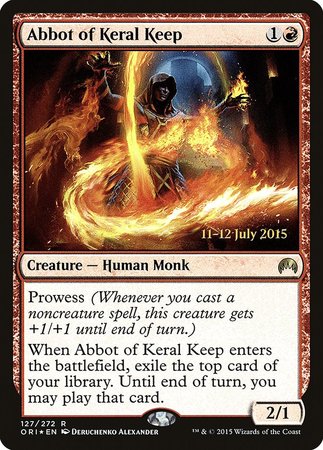 Abbot of Keral Keep [Prerelease Cards][FOIL]