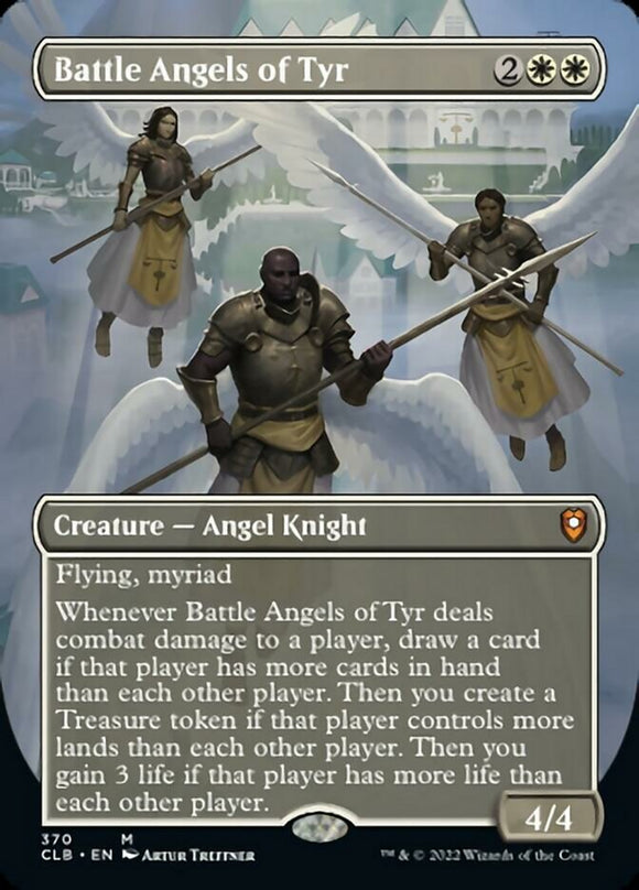 Battle Angels of Tyr (Borderless) [Commander Legends: Battle for Baldur's Gate][FOIL]