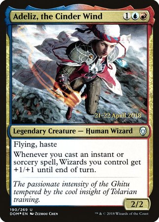 Adeliz, the Cinder Wind [Prerelease Cards][FOIL]