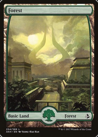Forest (254) - Full Art [Amonkhet][FOIL]