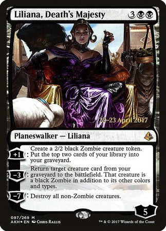 Liliana, Death's Majesty [Prerelease Cards][FOIL]