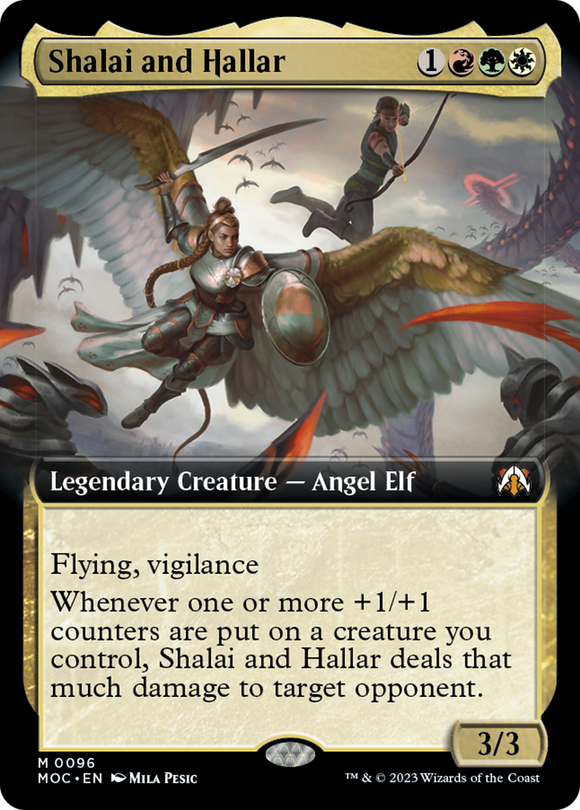 Shalai and Hallar (Extended Art) [Commander: March of the Machine][FOIL]