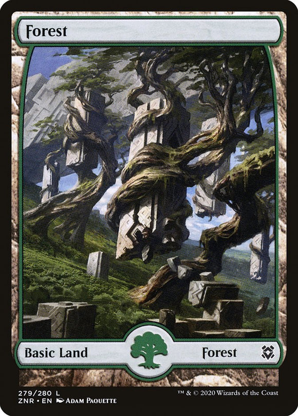 Forest (279) - Full Art [Zendikar Rising]